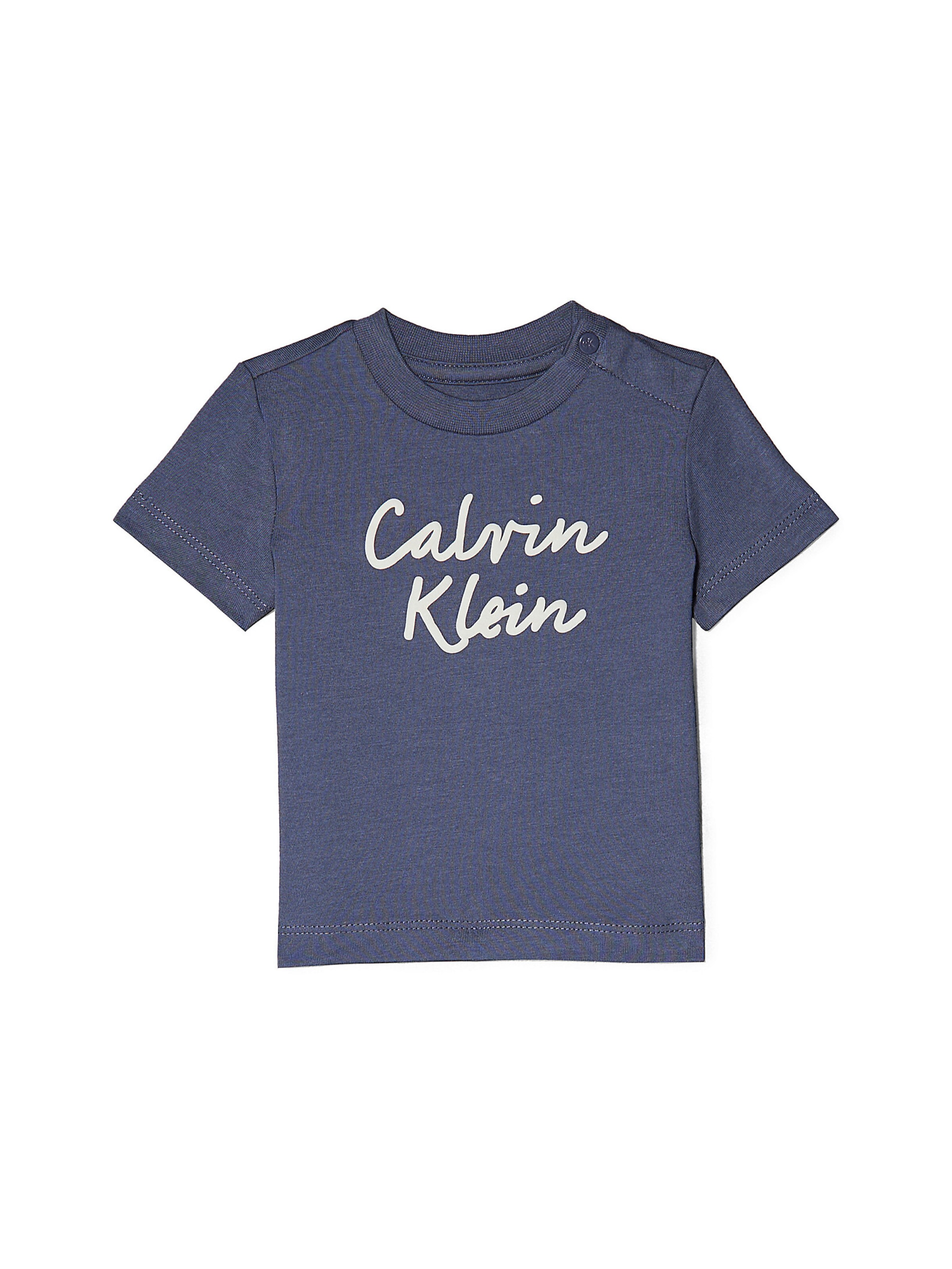 T-Shirt Calvin Klein Jeans en bleu : devant