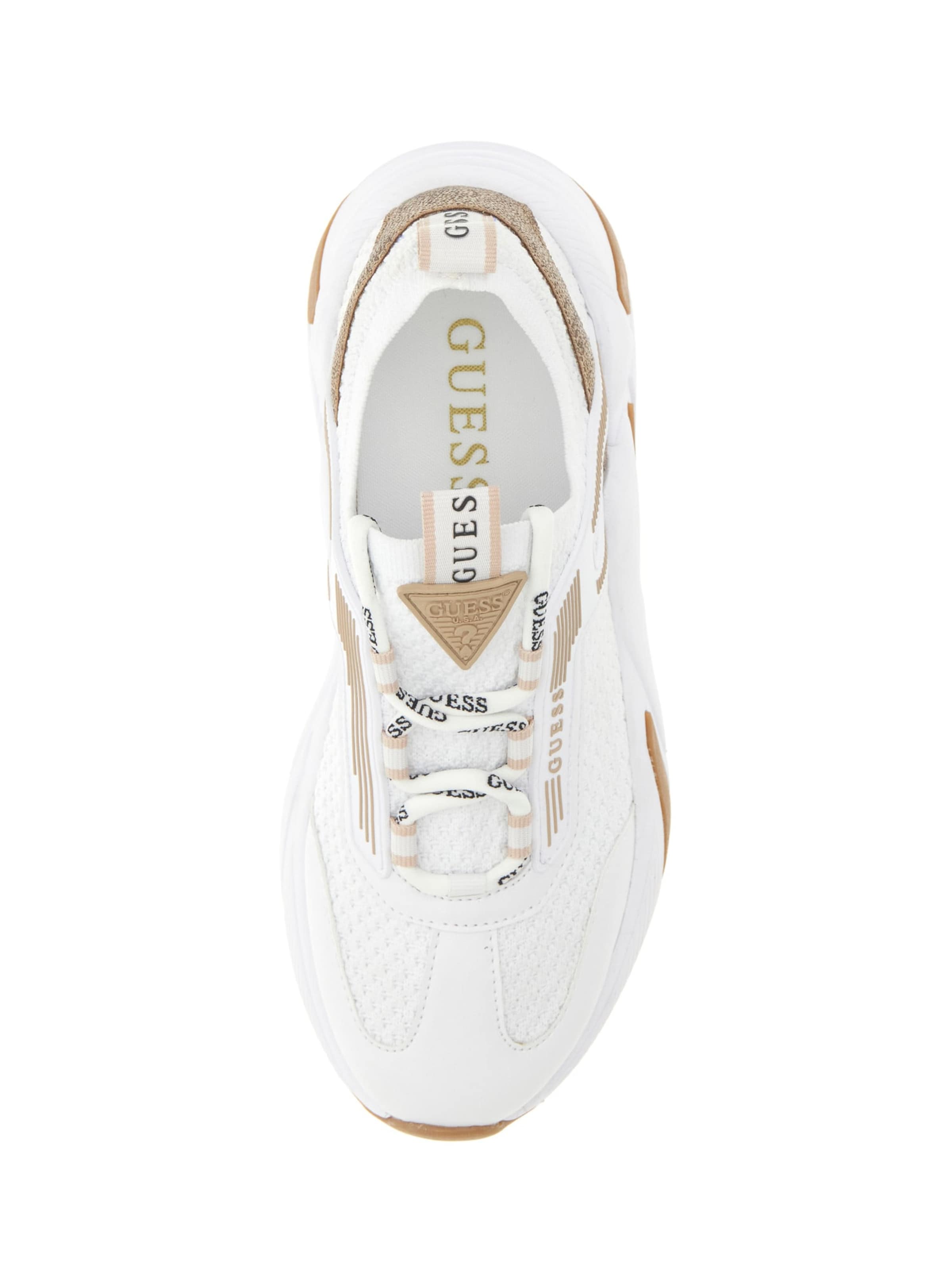 GUESS Matalavartiset tennarit 'GENGA' värissä valkoinen