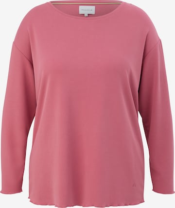 T-shirt TRIANGLE en rose : devant