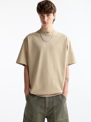 Pull&Bear Shirt in Beige: voorkant
