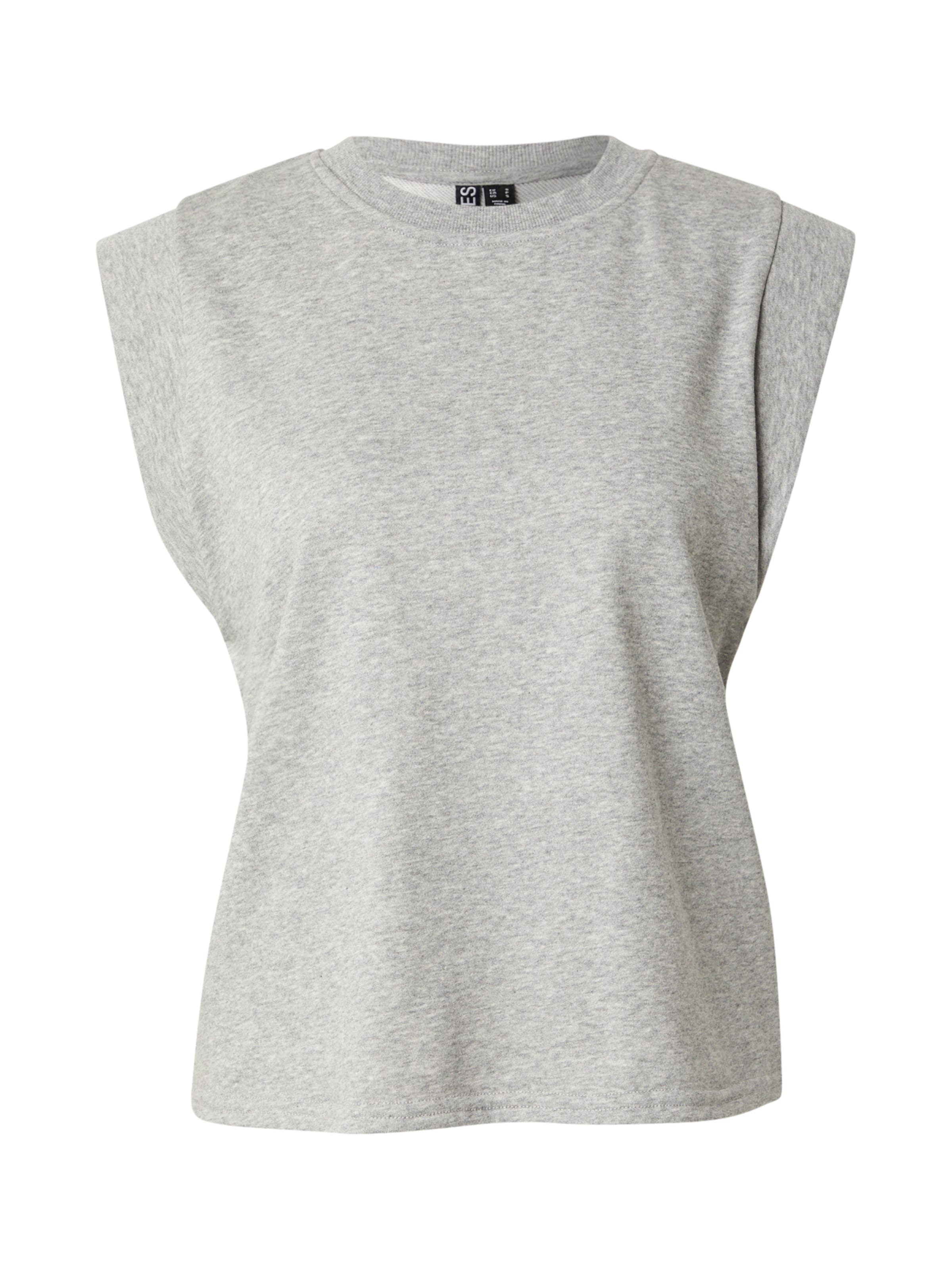 Top 'PCCHILLI ' di PIECES in grigio: frontale