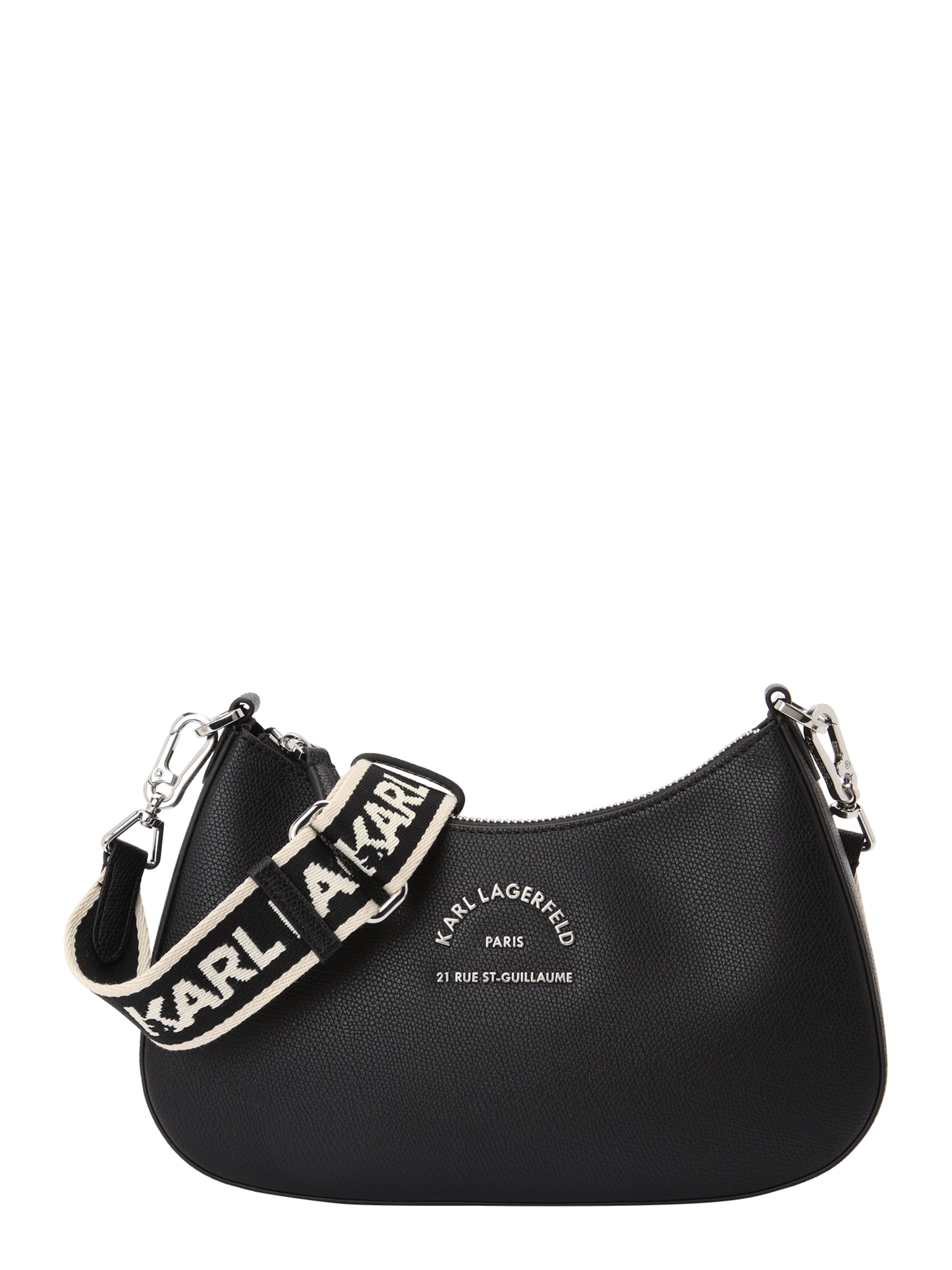 Karl Lagerfeld Õlakott, värv must: eest vaates