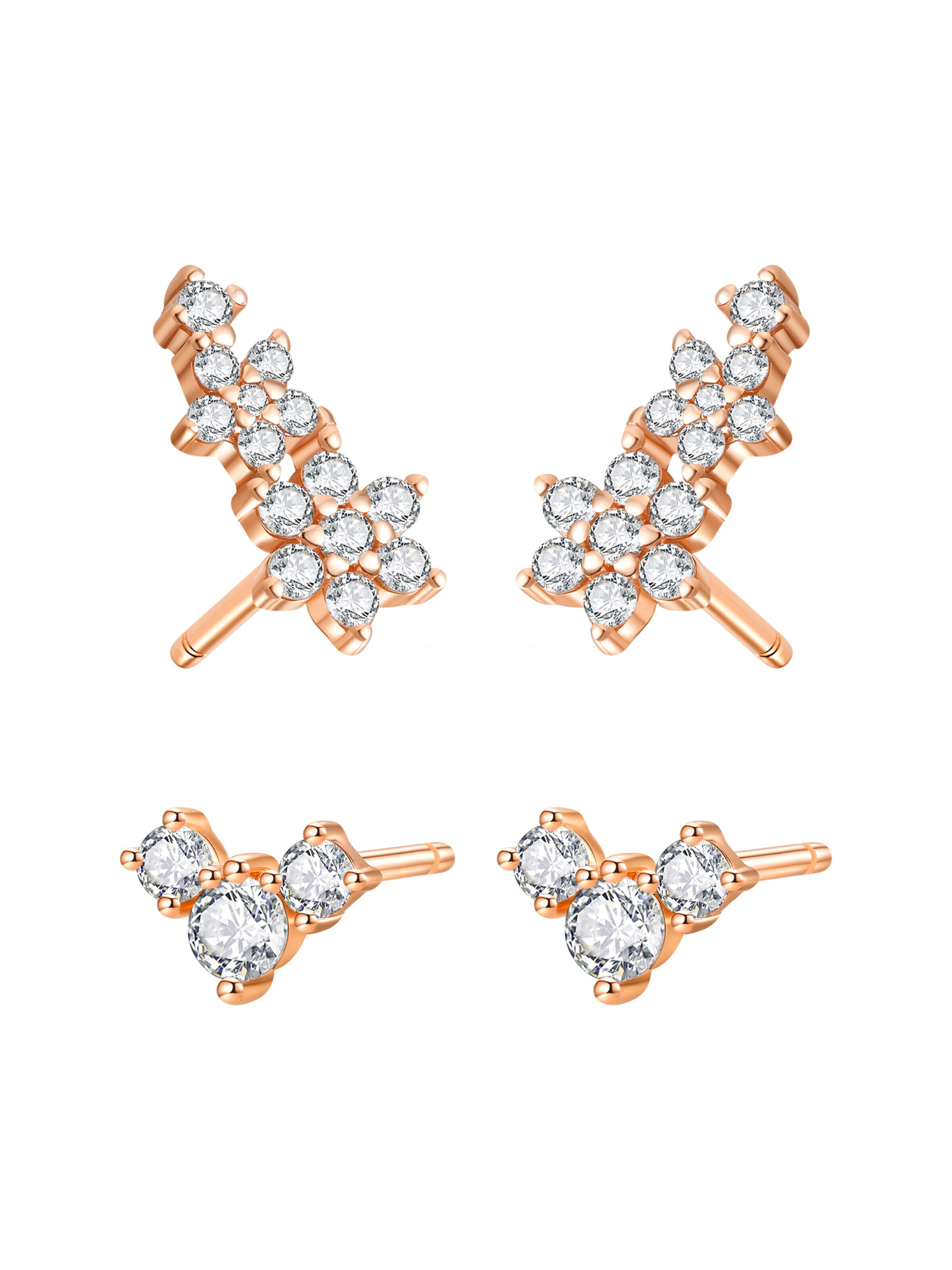 Hey Happiness Oorbellen 'Blooming Flower' in Goud