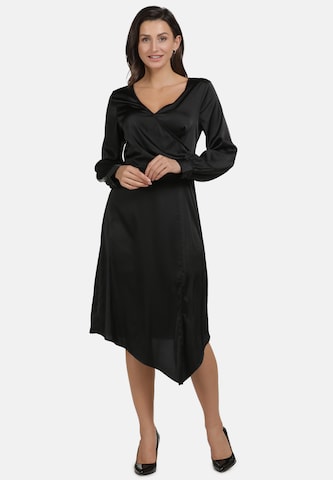 Robe usha BLACK LABEL en noir : devant