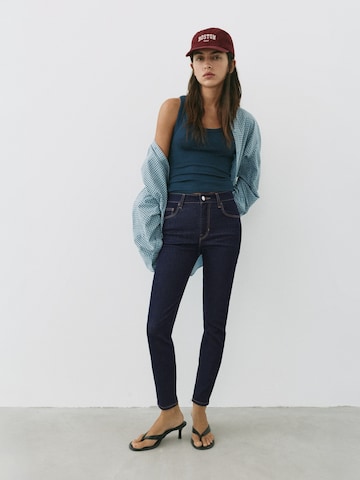 Skinny Jean Pull&Bear en bleu