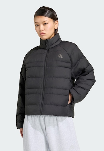 Veste de sport 'Essentials' ADIDAS SPORTSWEAR en noir : devant