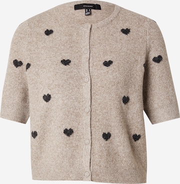 VERO MODA - Cárdigan 'DOFFY INTARSIA' en gris: frente