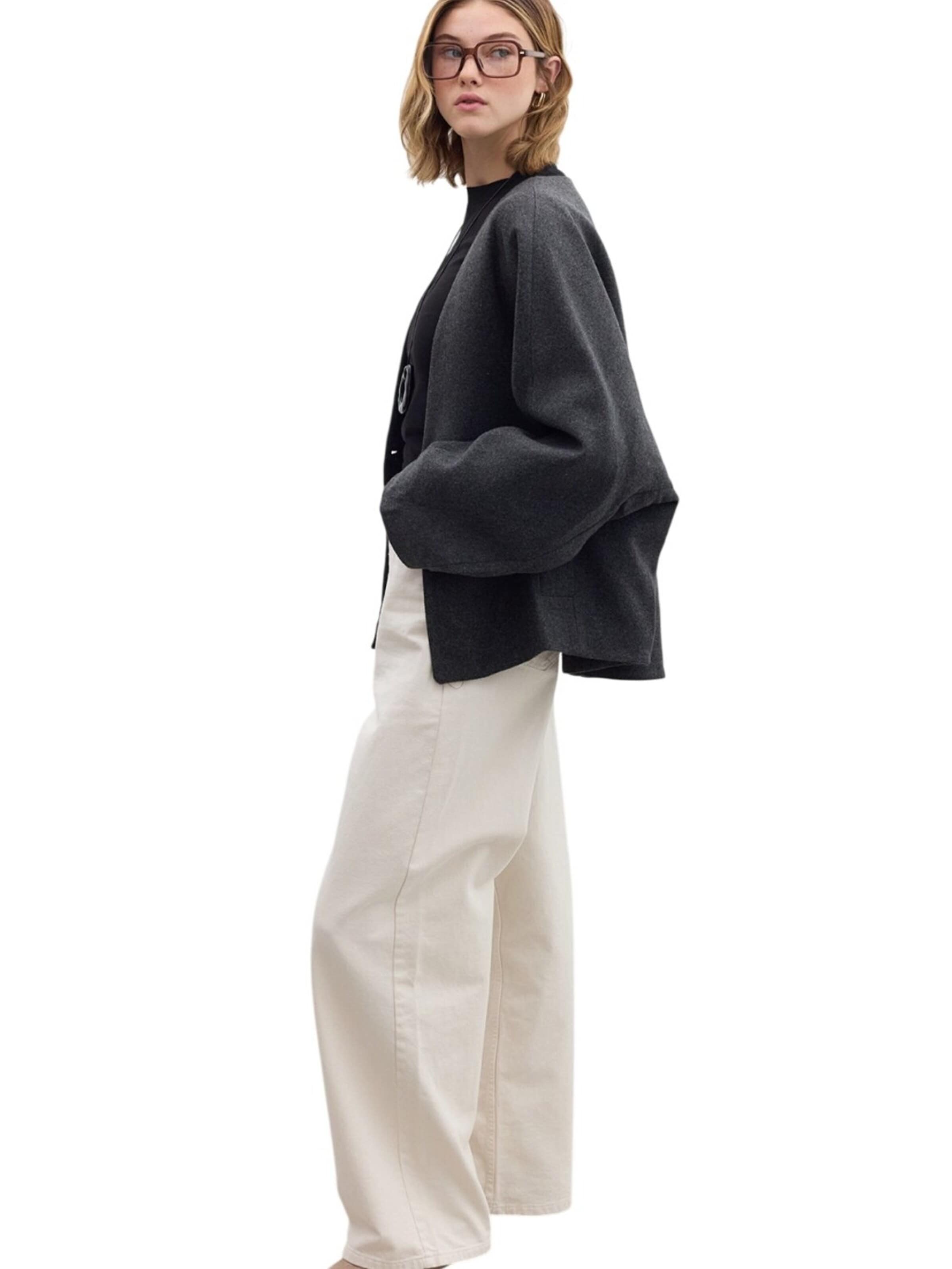 MANUKA Fleece jas in Grijs
