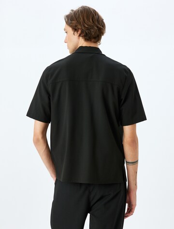 Koton Regular Fit Hemd in Schwarz