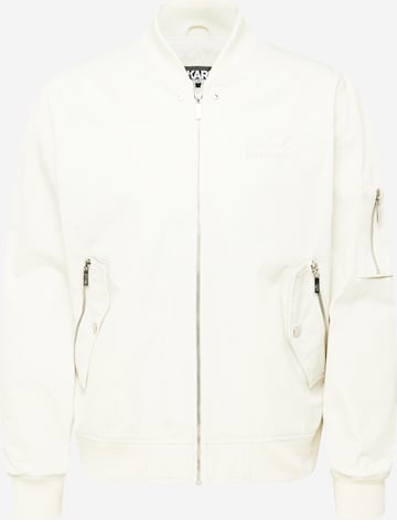 Karl Lagerfeld - Chaqueta de entretiempo en blanco: frente