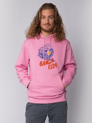 Felpa 'Ramen Club' di Watapparel in rosa: frontale