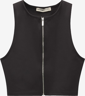 Pull&Bear Top in Schwarz: predná strana