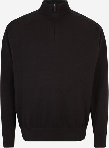 Pull-over Calvin Klein Big & Tall en noir : devant