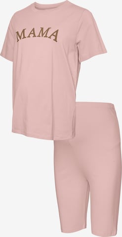 MAMALICIOUSJednodijelna pidžama 'MLKAJA' - roza boja: prednji dio