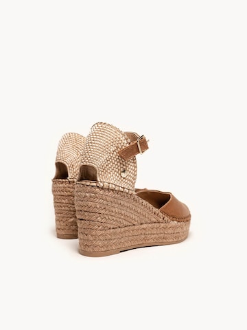 Alhamas - Sapatos de salto 'Alpargata Cuña 8 cm Ante' em cinzento