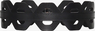 Haute Cuir Gürtel 'Hexagonal Cutout Belt' in Schwarz: Vorderseite