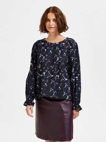 SELECTED FEMME Blouse in Zwart: voorkant