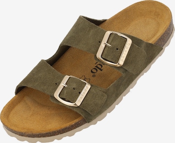 Palado Pantolette 'Palado Korfu Suede Premium Leather' in Grün: Vorderseite