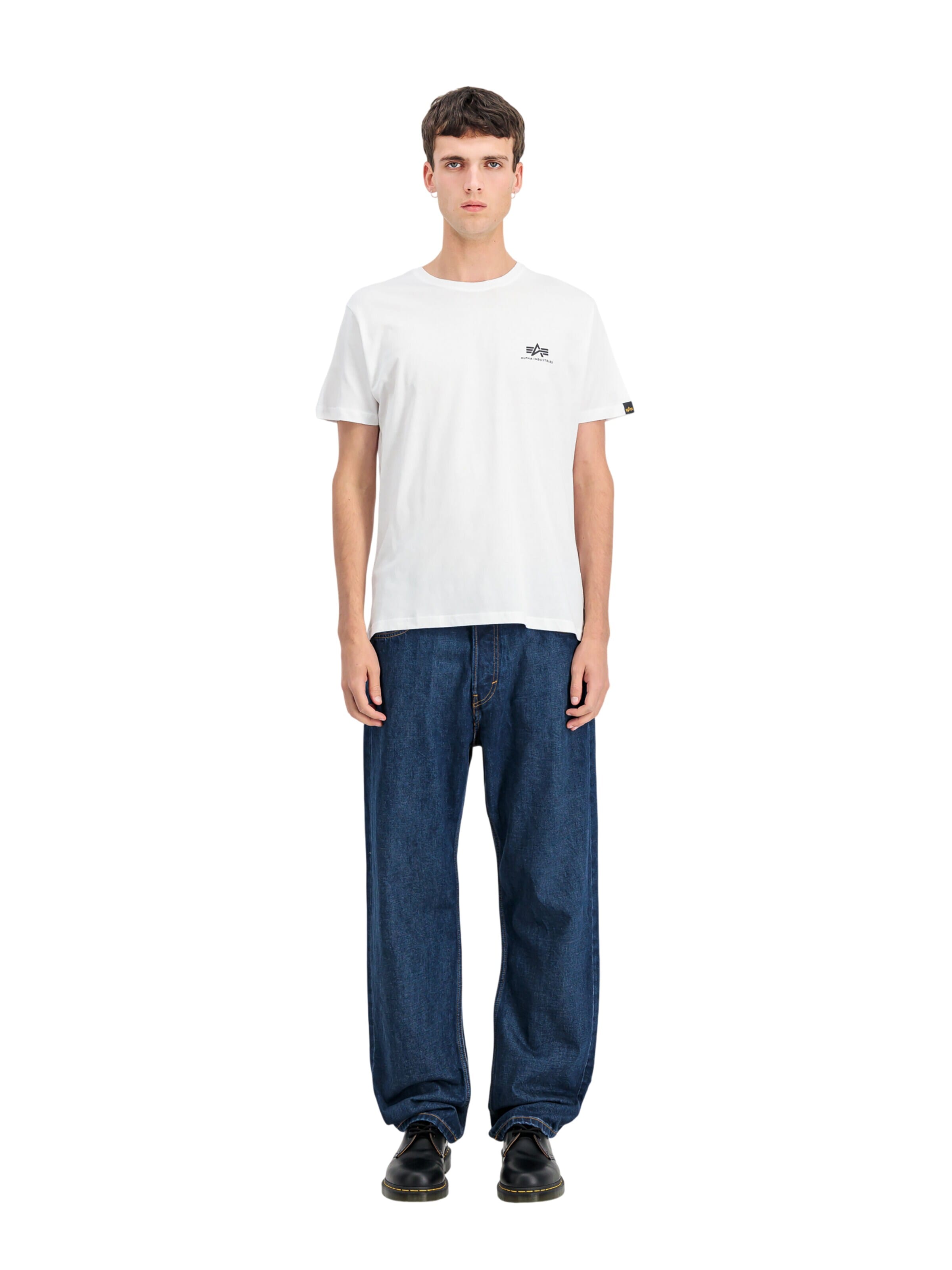 T-Shirt ALPHA INDUSTRIES en blanc