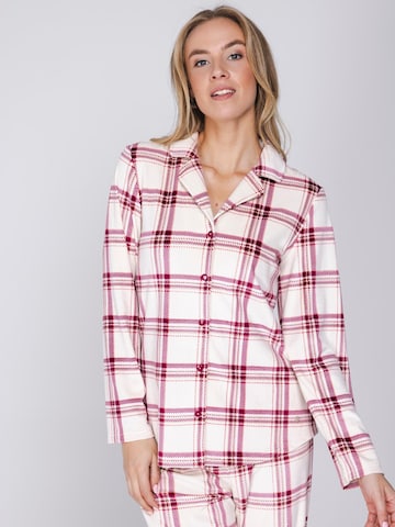 Pastunette Pyjama 'Rosewood Comfort' in Beige