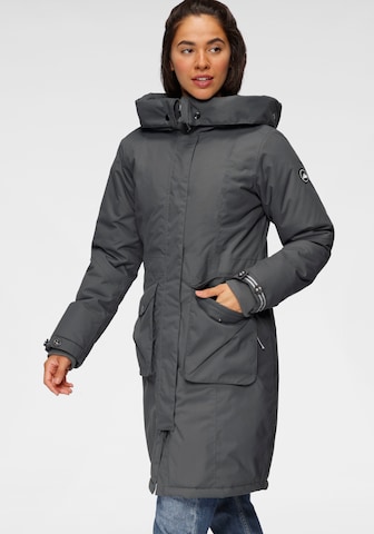POLARINO Outdoor Coat in Grey: front