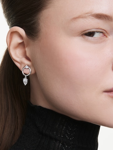 Swarovski Earrings in Silver: front