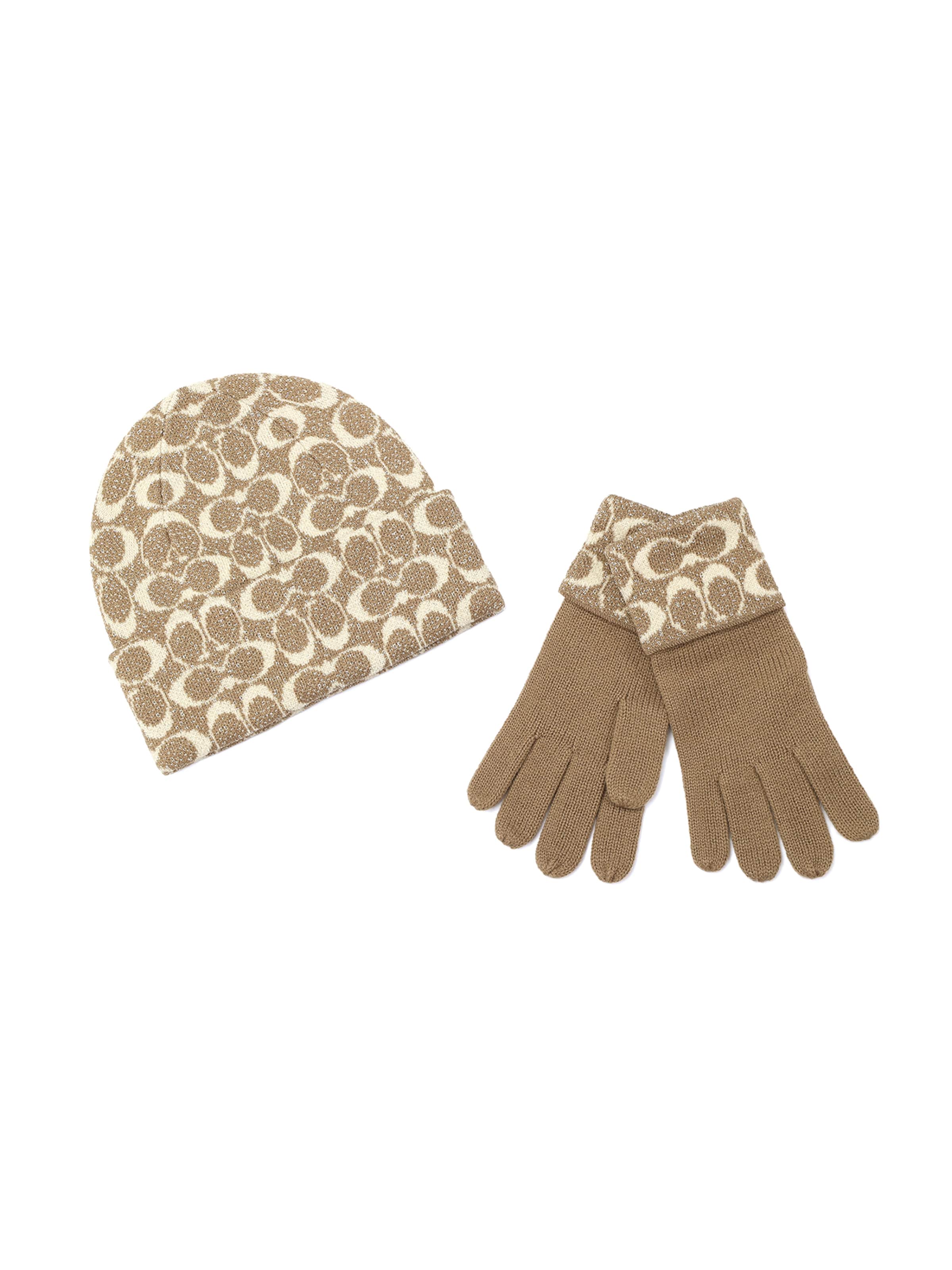 Bonnet COACH en marron : devant