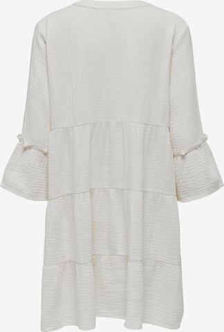 ONLY - Vestido camisero 'Thyra' en blanco