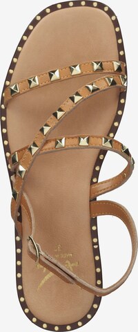 SANSIBAR Sandalen met riem in Bruin