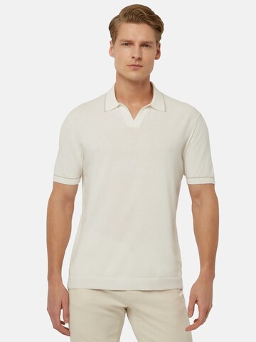 Boggi Milano Poloshirt in Weiß: predná strana