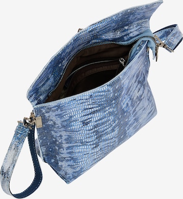 Borsa a spalla di faina in blu