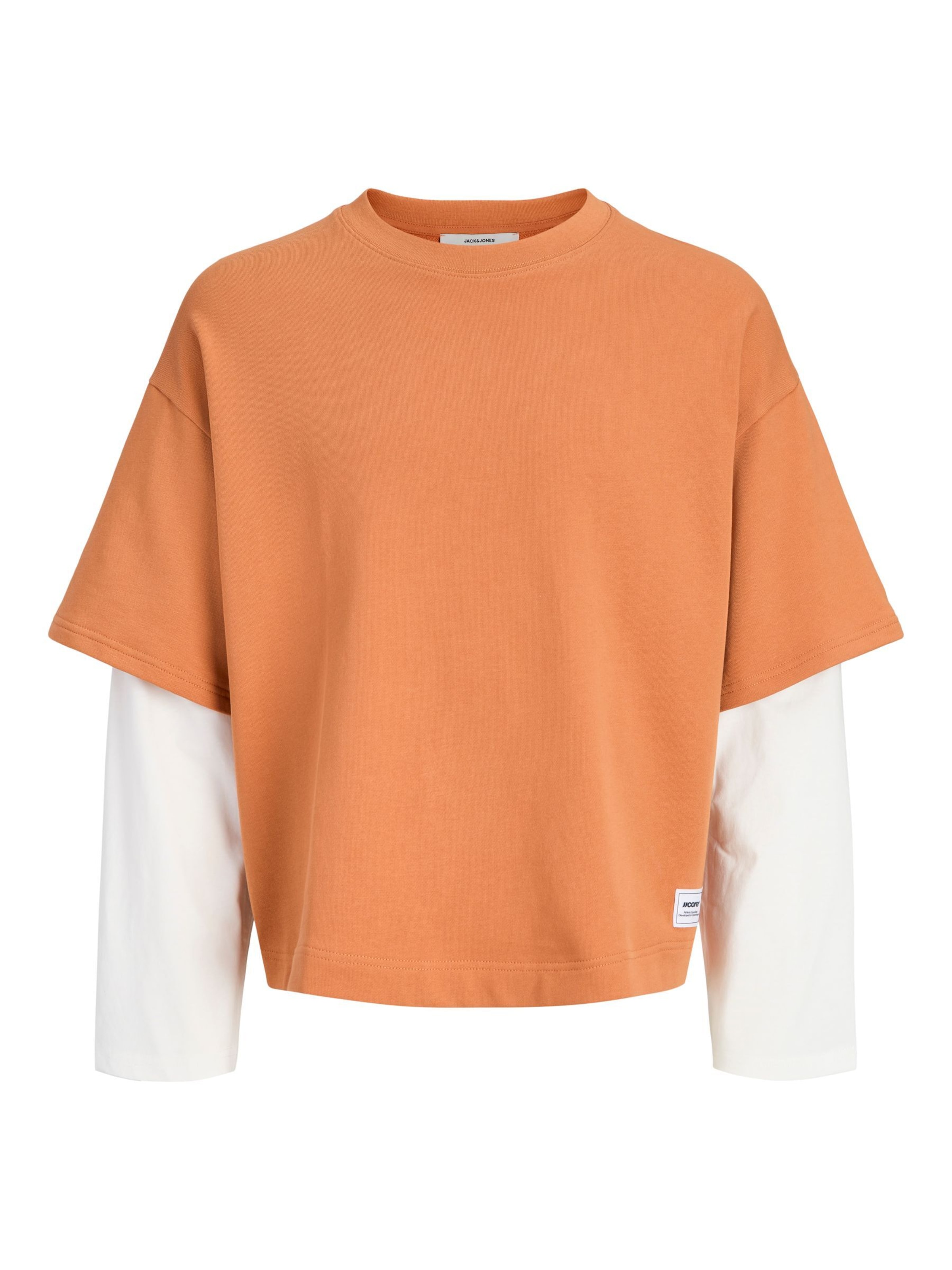 Jack & Jones Junior Sweatshirt 'JCOECHO' in Orange: Vorderseite