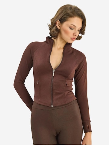 Giacca di felpa di Bianco Lucci in marrone