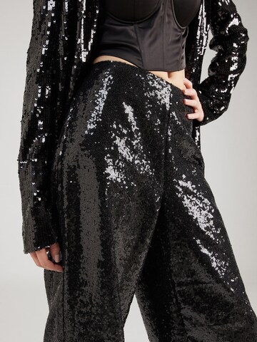 VILA ROUGE EDIT Wide leg Trousers 'VISerane' in Black