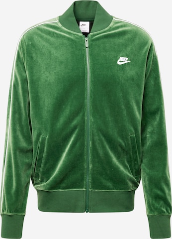 Nike Sportswear Суичъри с качулка в зелено: отпред