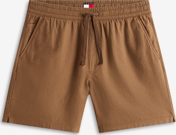 Pantalon Tommy Jeans en marron : devant