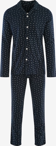 SEIDENSTICKER Long Pajamas ' Langarm ' in Blue: front