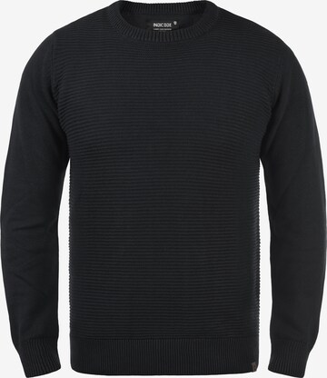 INDICODE JEANS Sweater 'Ricardo' in Black: front