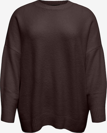 Vero Moda CurvePulover 'VMCBoom' - smeđa boja: prednji dio