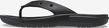 Crocs T-Bar Sandals in Black: front