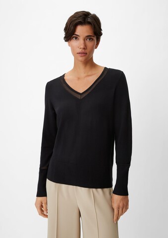 Pull-over COMMA en noir : devant