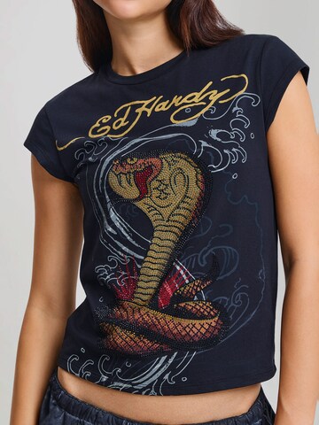 Ed Hardy Тениска в черно