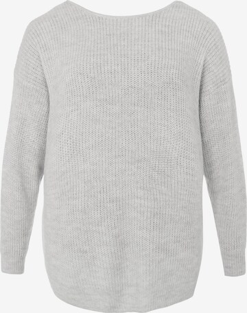 Vila Curve Pullover 'Glacy' in Grau