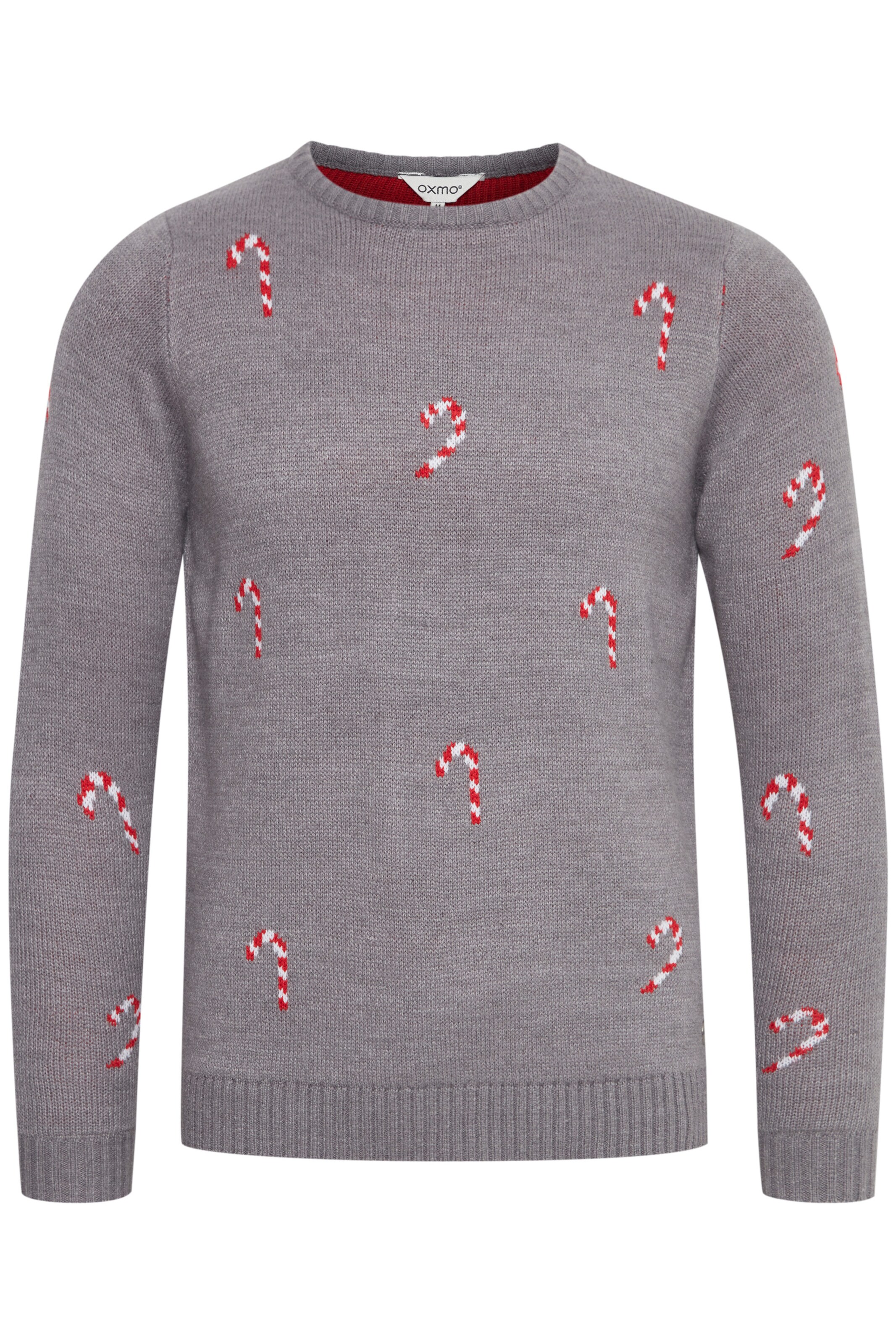 Oxmo Pullover 'Christel' in Grau: Vorderseite