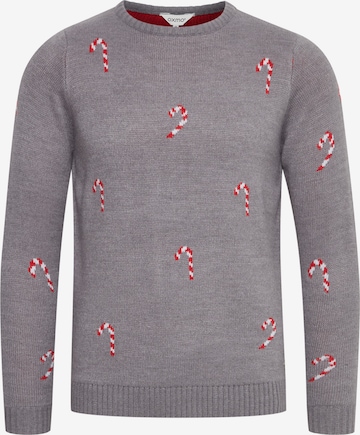 Oxmo Sweater 'Christel' in Grey: front