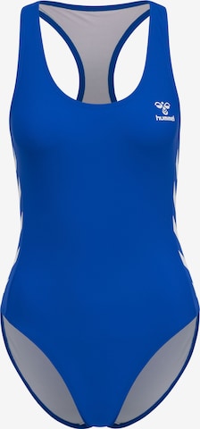 Hummel Bralette Swimsuit in Blue: front