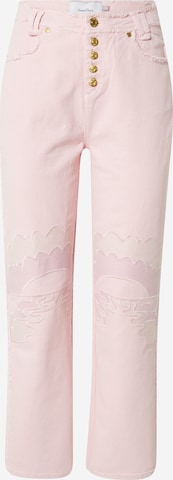 Pantaloni 'DAY TRIPPER JESSIE' de la House of Sunny pe roz: față