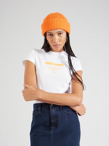 Calvin Klein Jeans T-Shirt in Weiß: Vorderseite