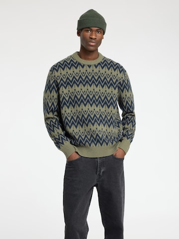 SELECTED HOMME Свитер 'SLHPine' в Зеленый: спереди