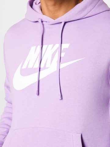 Nike Sportswear Regular fit Μπλούζα φούτερ 'Club Fleece' σε λιλά